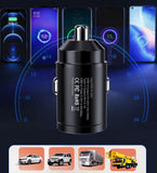 MINI 2in1 Fast car charge quick type-c+ USB car charger