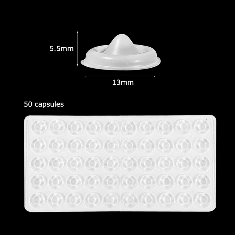 50 Pcs  Self adhesive  Door Stopper Cabinet Bumpers Wall Protector Furniture Refrigerator Anti-crash Pad