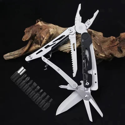 Portable Stainless Steel Multifunction EDC Folding Knife with Plier