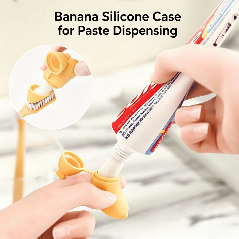 Banana Shape Toothbrush Cover & Toothpaste Travel Case