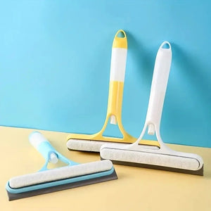3 in 1 Window Cleaning Squeegee Multi Function Glass Mirror Wiper with Spray Bottle