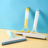 3 in 1 Window Cleaning Squeegee Multi Function Glass Mirror Wiper with Spray Bottle