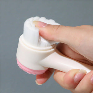 3D Double-Sided Face Cleansing Massage Brush