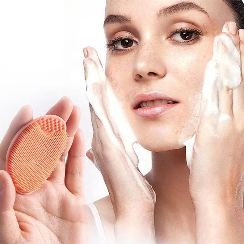 Soft Silicone Facial Cleansing Brush For Makeup Removing ( Pack of 2)