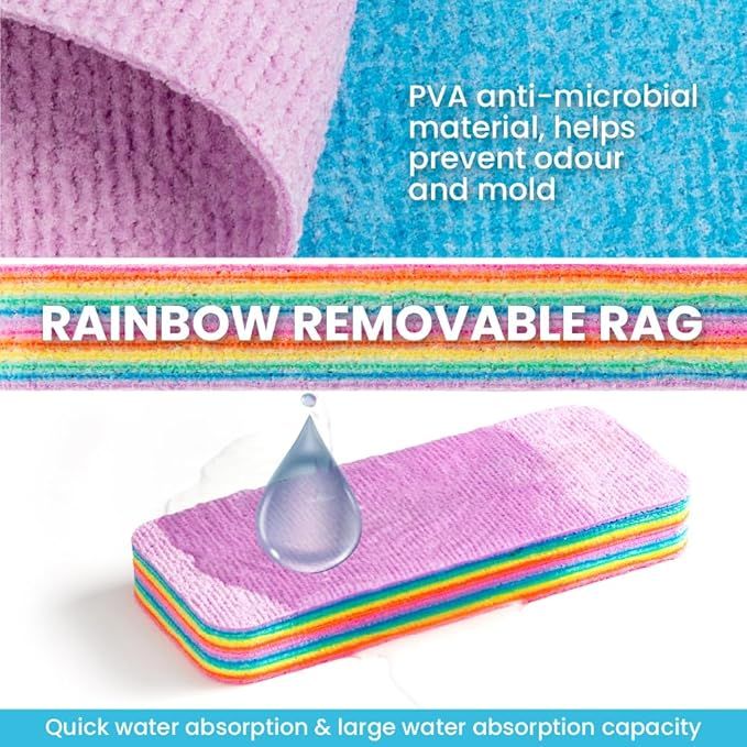 Multi-layer Microfiber Kitchen Cleaning Rainbow Rags