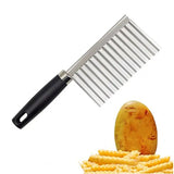 Stainless Steel Potato Chip Slicer Dough Vegetable Fruit Knife