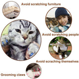Colorful Soft Plastic Cat Nail Caps (PACK OF 20)