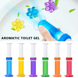 Toilet Cleaner Gel Deodorant Air Freshener Aromatic Flower Needle