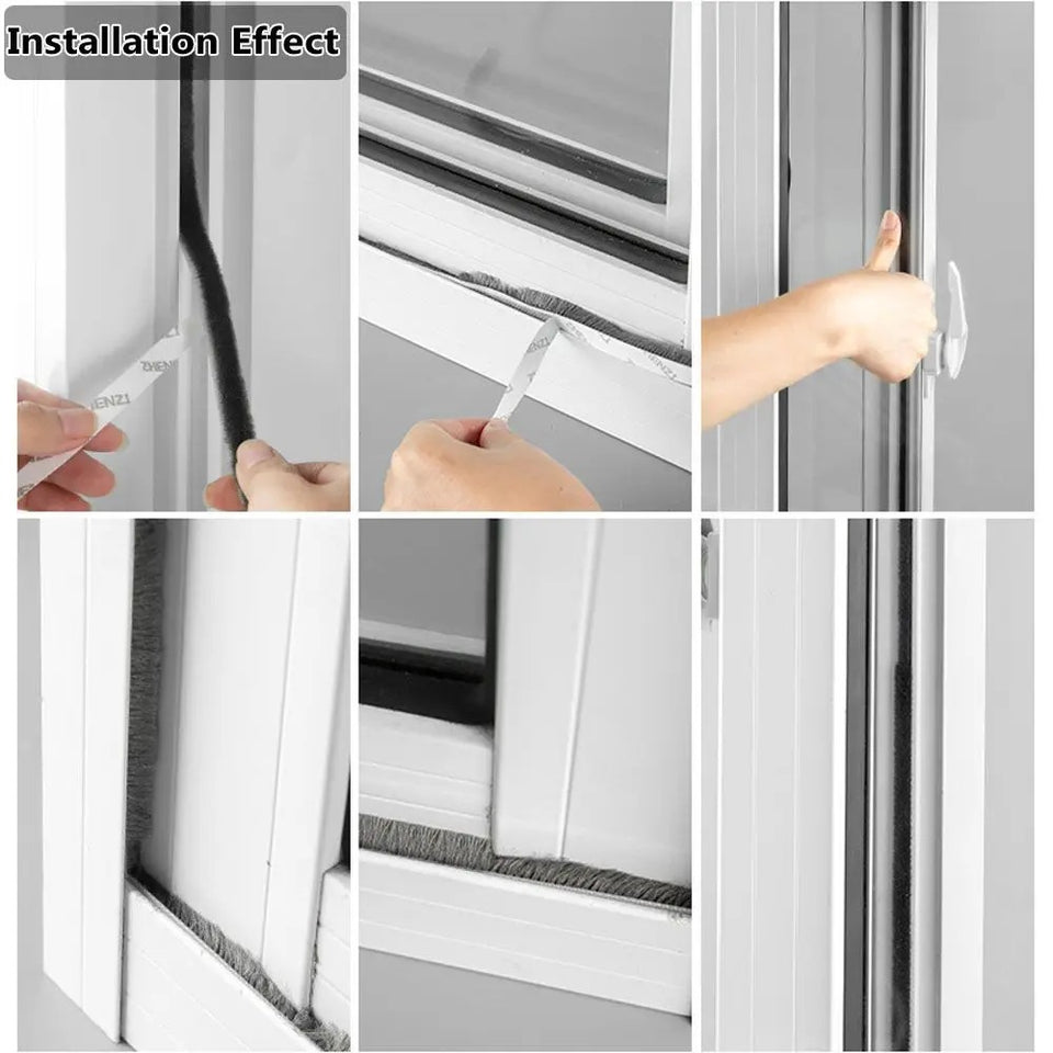 Self-adhesive Wool Sealing Strip, Aluminum Alloy Door And Window Insulation