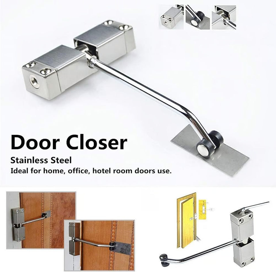 Stainless Steel Adjustable Automatic Door Closer