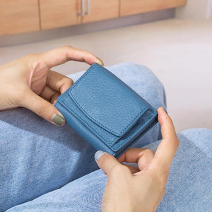 Handmade RFID wallet made of soft leather