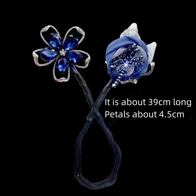 Rhinester Butterfly Hair Twist Bun Maker