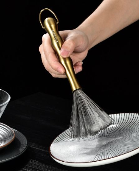 Stainless Steel Pot cleaning Brush with long handle