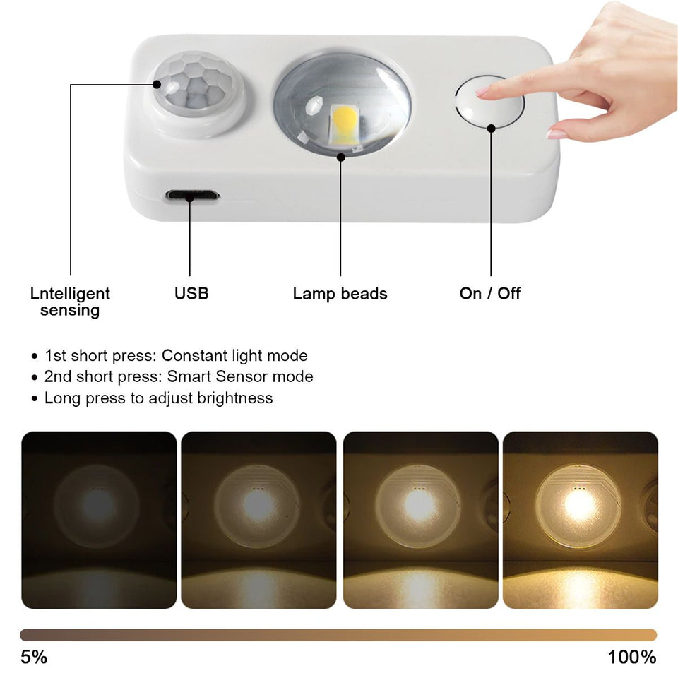 Cabinet Induction LED Mini Sensor Light