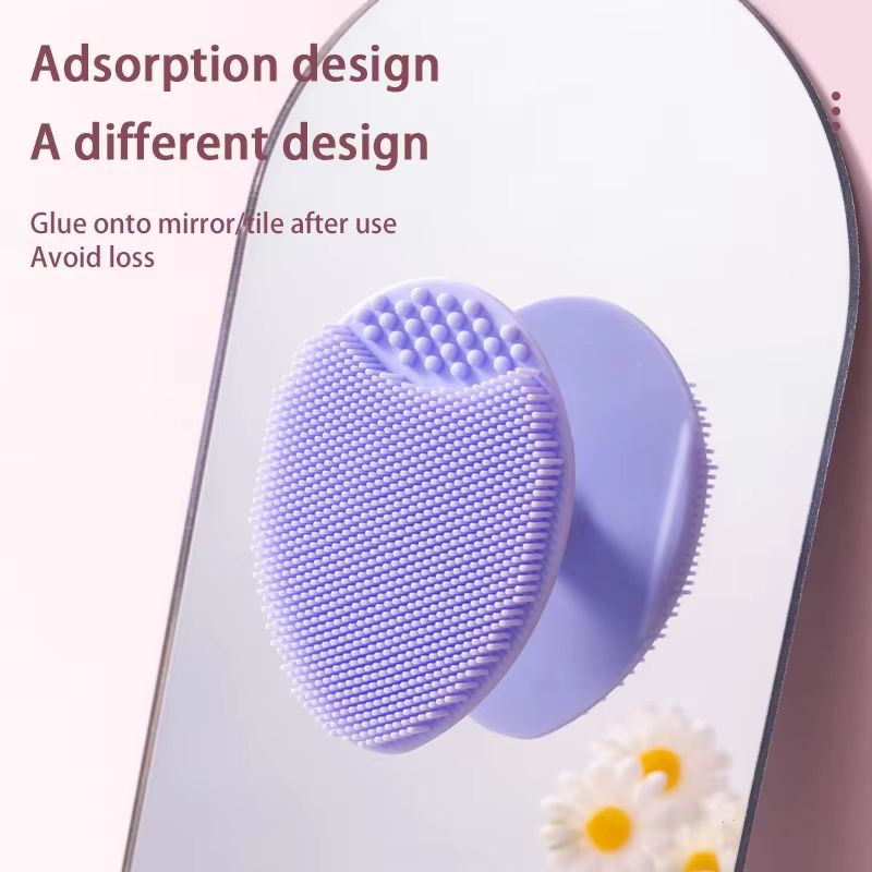 Soft Silicone Facial Cleansing Brush For Makeup Removing ( Pack of 2)