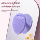 Soft Silicone Facial Cleansing Brush For Makeup Removing ( Pack of 2)