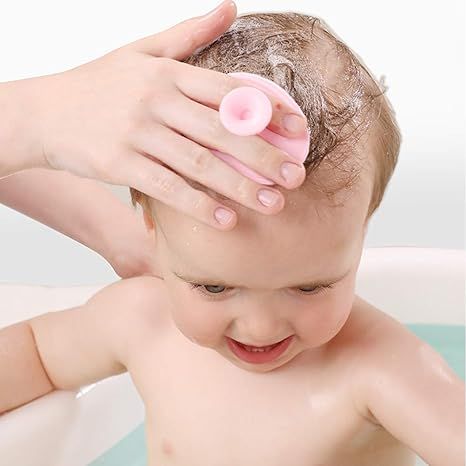 Silicone Baby Shampoo Brush for Bath ( Pack of 2)