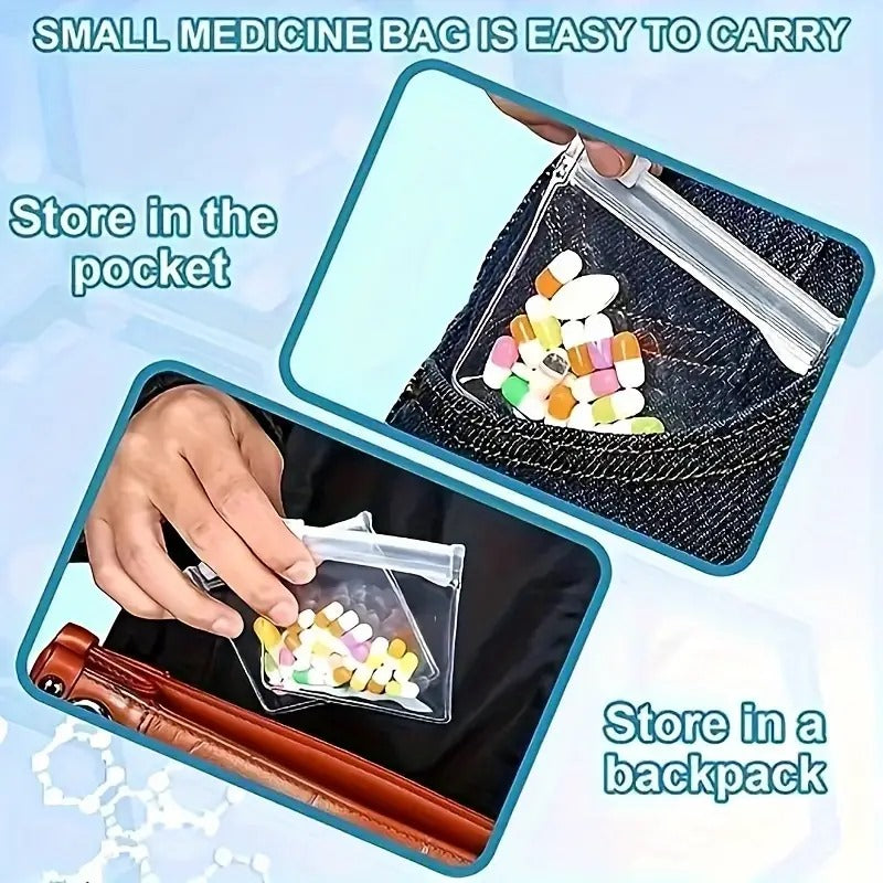 (Pack of 20)Reusable Pill Bags And  Small Plastic Bags For Jewelry