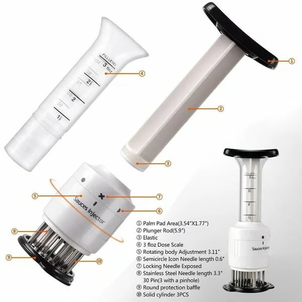 2 in 1 Meat Tenderizer and Sauce Injector