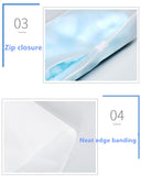 Ziplock Storage Bag For Underwear Clothes Shoe, Waterproof Transparent Plastic bag