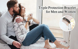 Triple Protection Bracelet-Genuine Tigers Eyes for men and women