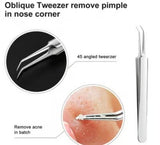 3 Pcs Professional Blackhead Tweezers