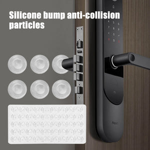50 Pcs  Self adhesive  Door Stopper Cabinet Bumpers Wall Protector Furniture Refrigerator Anti-crash Pad
