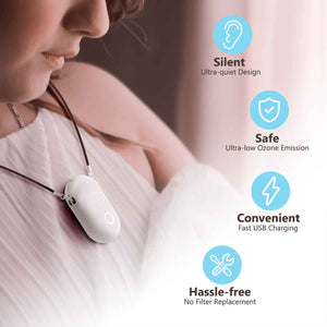 Compact Necklace Air Purifier Device