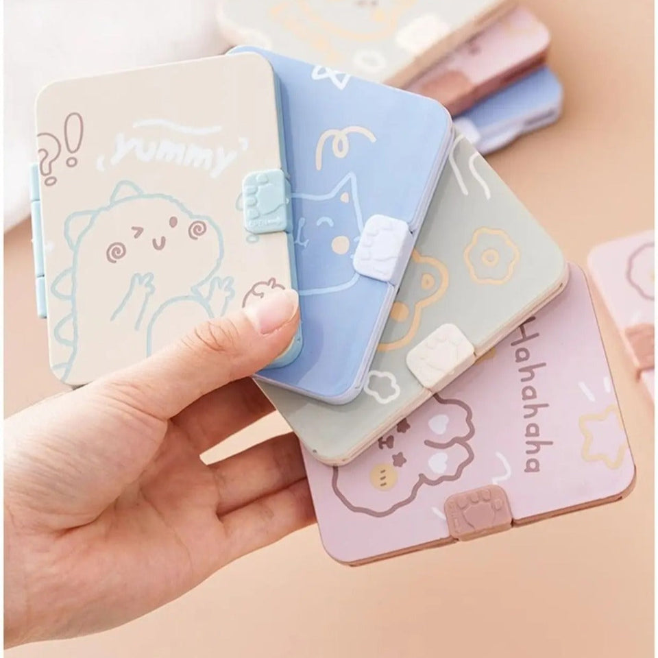 Cute Cartoon Small Outdoor Traveling Hairdressing Mirror Comb