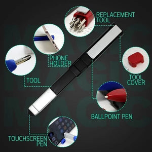 7 in 1 Multifunctional Pen Phone Holder with Screwdriver Sets