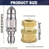 Pressure Washer Sewer Jet Nozzle Complete Set
