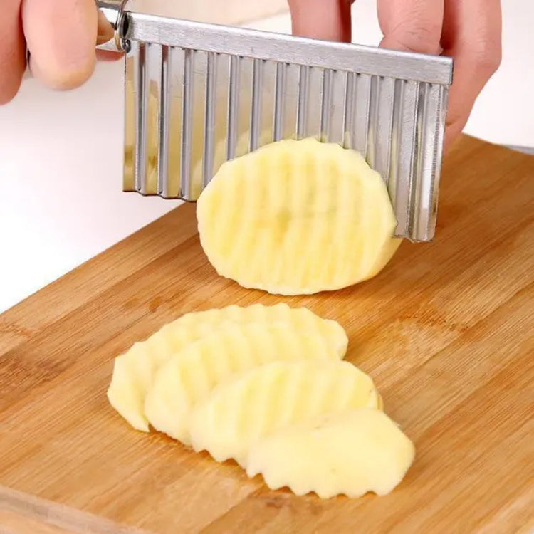 Stainless Steel Potato Chip Slicer Dough Vegetable Fruit Knife