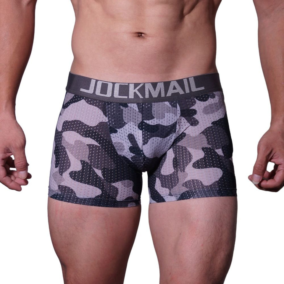 Breathable Men's Boxers With Removable Padded