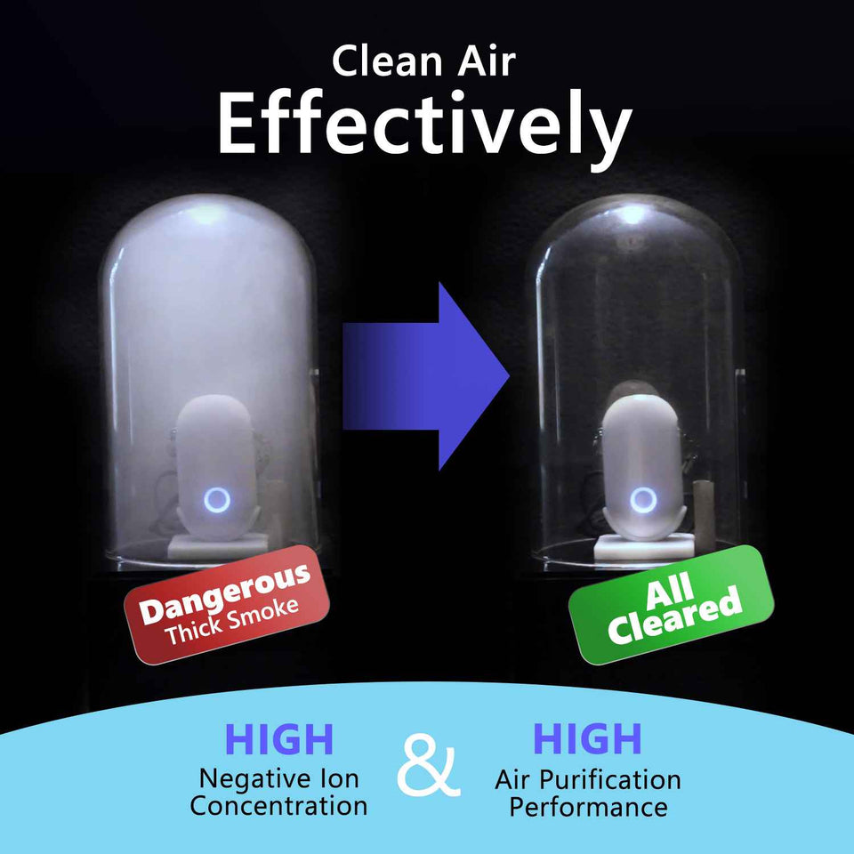 Compact Necklace Air Purifier Device