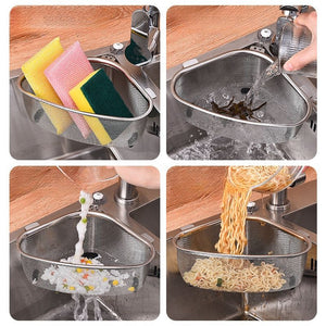 Multifunctional Stainless Steel Kitchen Sink Drain Basket