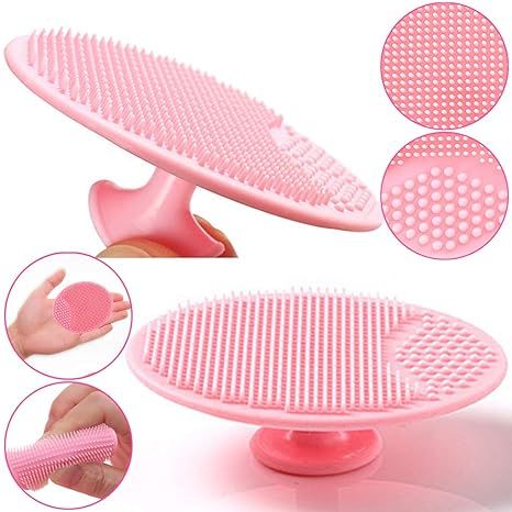 Soft Silicone Facial Cleansing Brush For Makeup Removing ( Pack of 2)