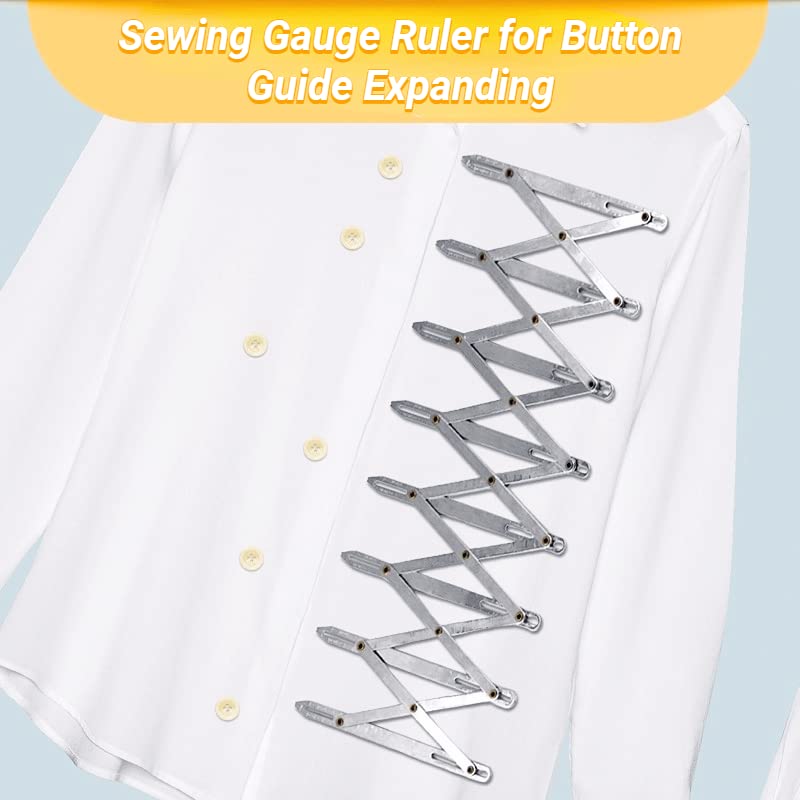 Adjustable Length Aluminum Sewing Gauge