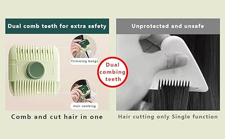 Two in one hair Comb  Double Sided hair Cutter Razor