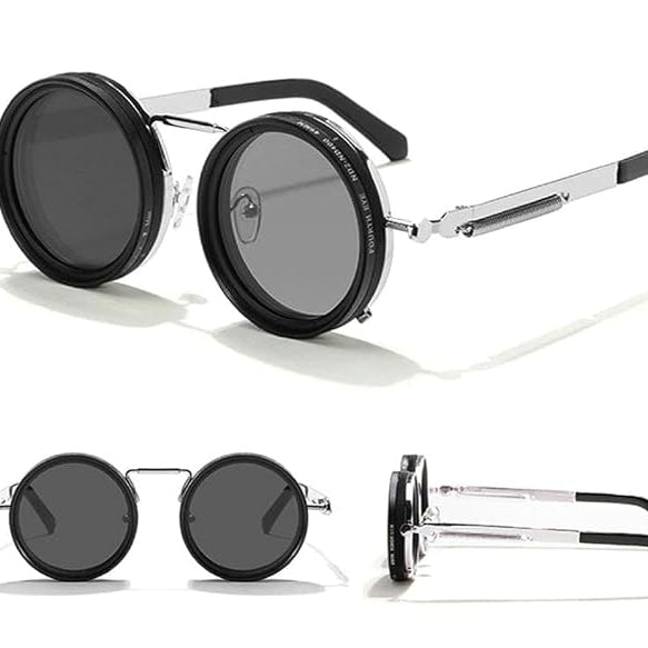 Adjustable Tint Polarized Round Sunglasses