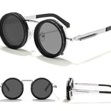 Adjustable Tint Polarized Round Sunglasses