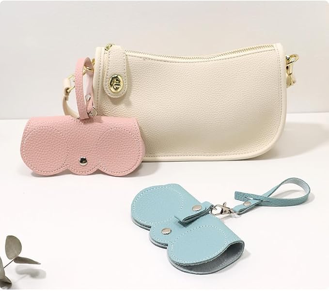 Portable Soft Leather Sunglasses Bag