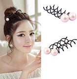 Pearl Spiral Spin Screw Bobby Pin Hair Clip