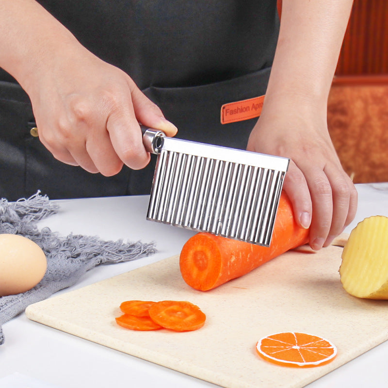 Stainless Steel Potato Chip Slicer Dough Vegetable Fruit Knife