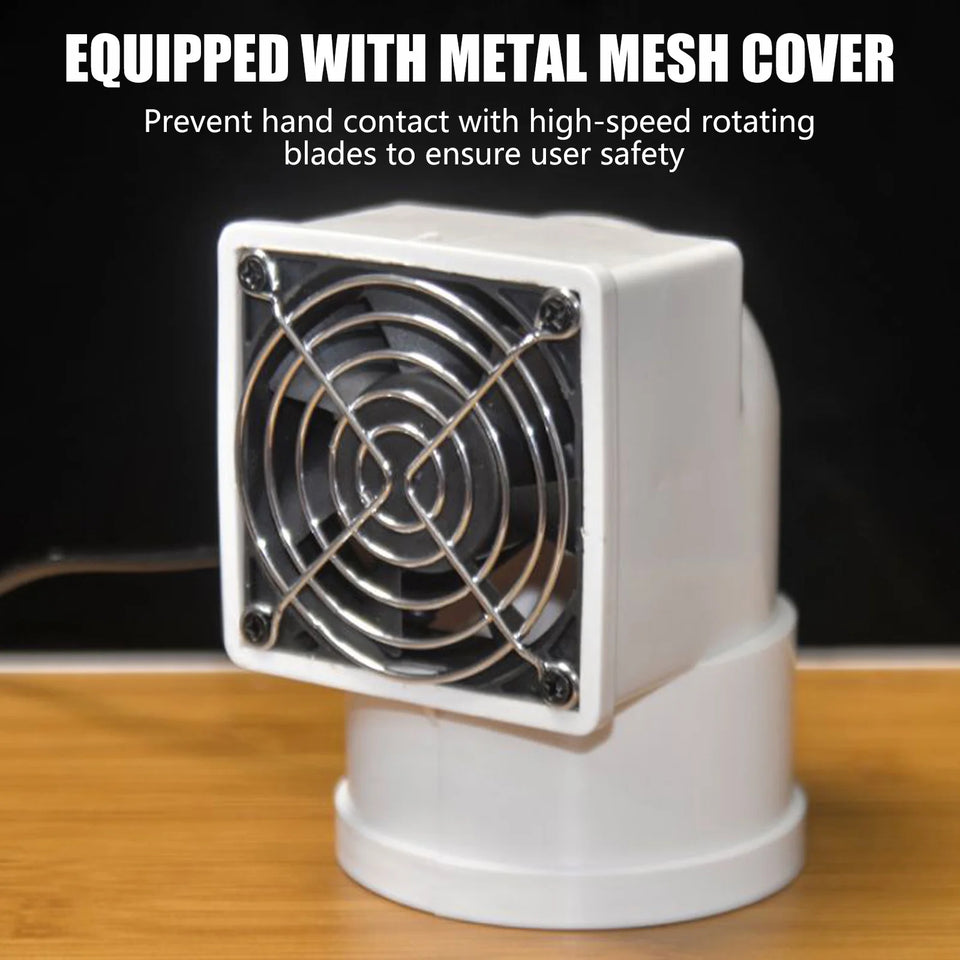 12V Wall Mounted Exhaust Fan Low Noise Extractor for Kitchen Bathroom