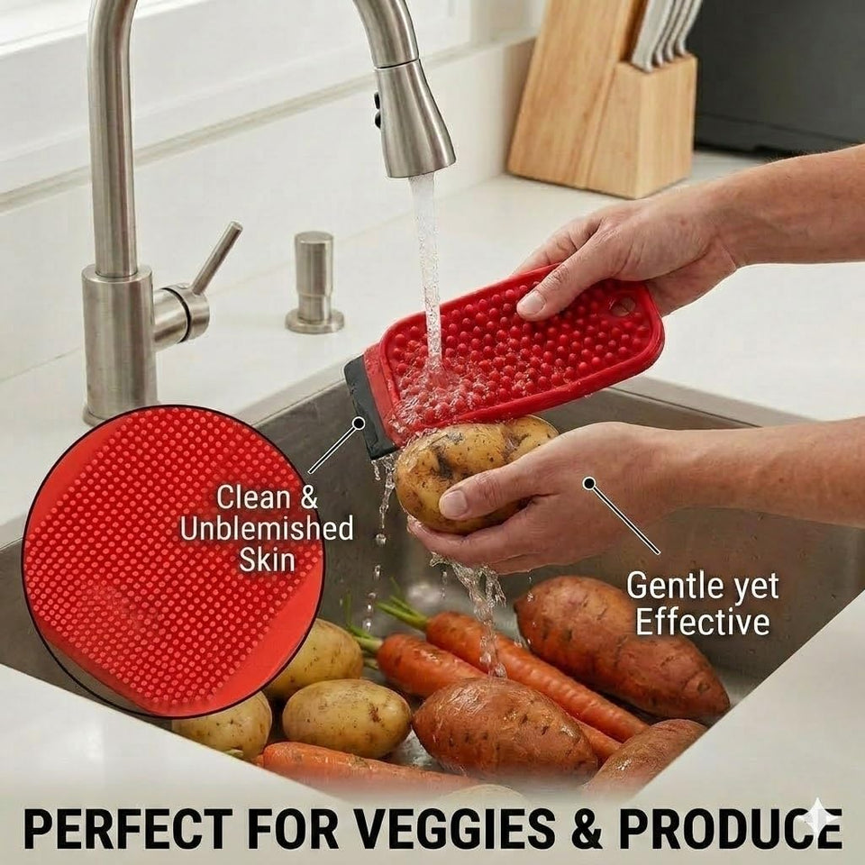 Silicone Cleaner Peeler Potato Carrot Scraper