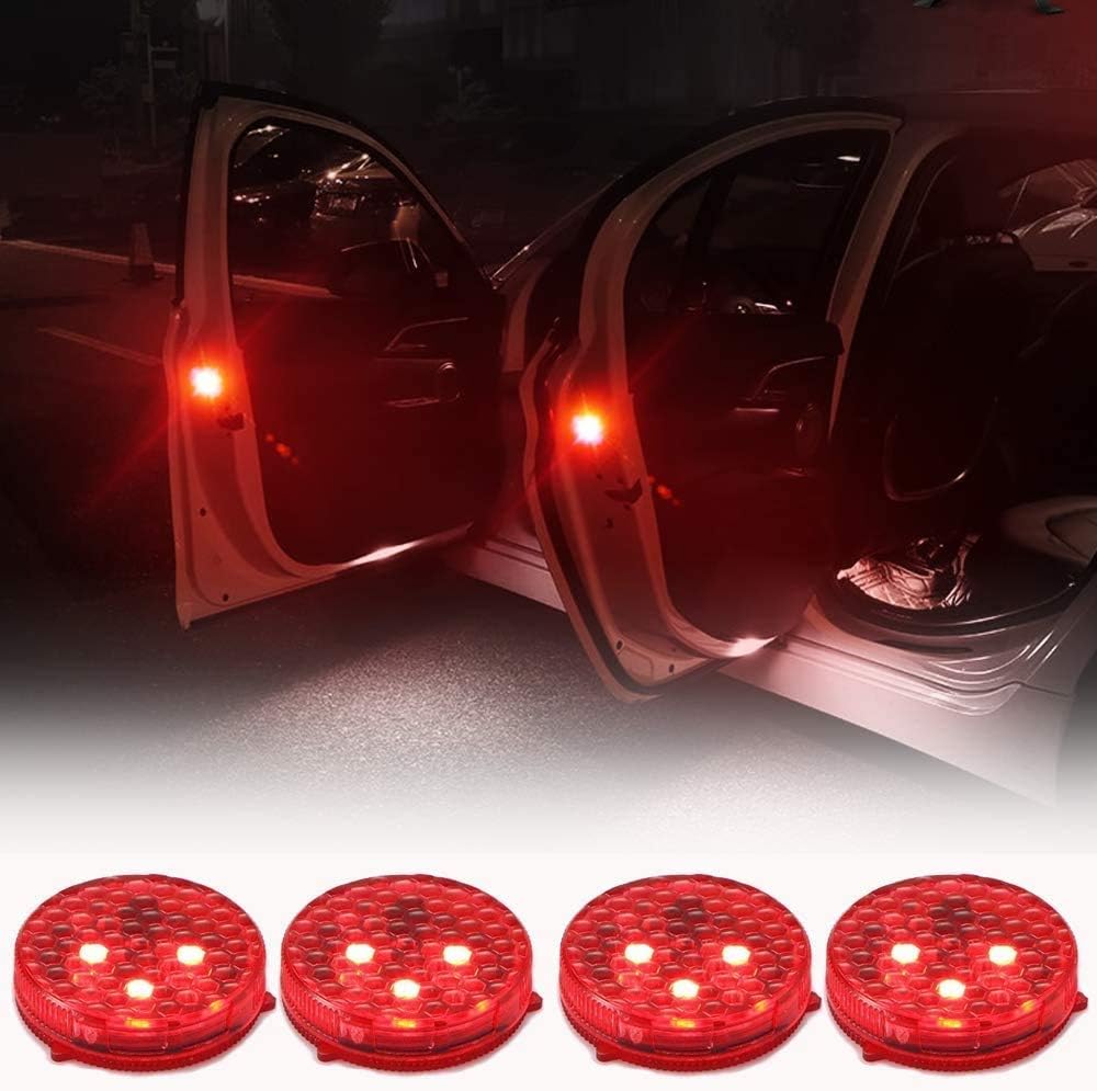 (Pack of 4)Magnetic Wireless Car Door Opening Warning Lights