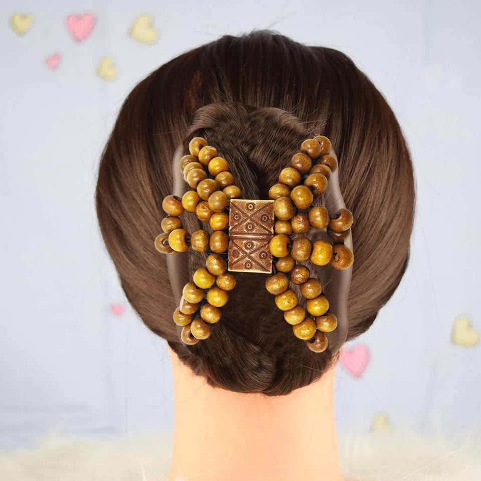 Magic Wooden Beads Hair Comb