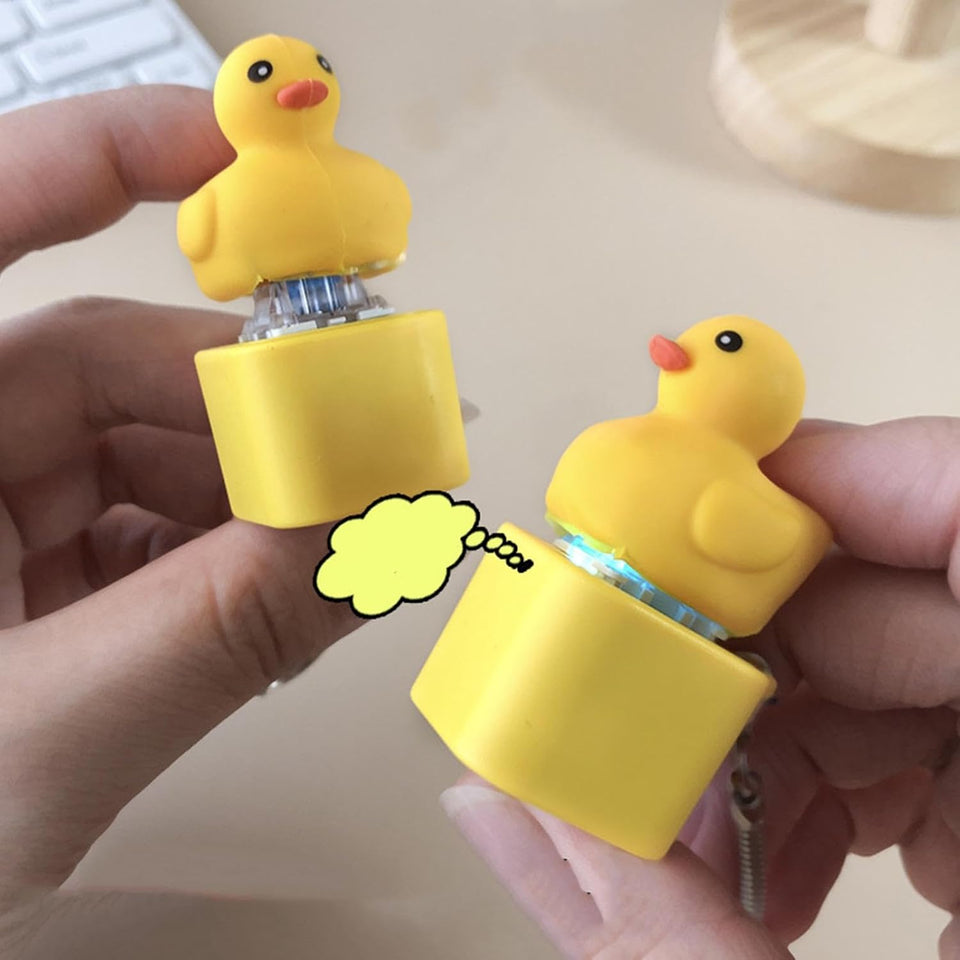 Quacking Duck & Frog Fidget Toy Keychain