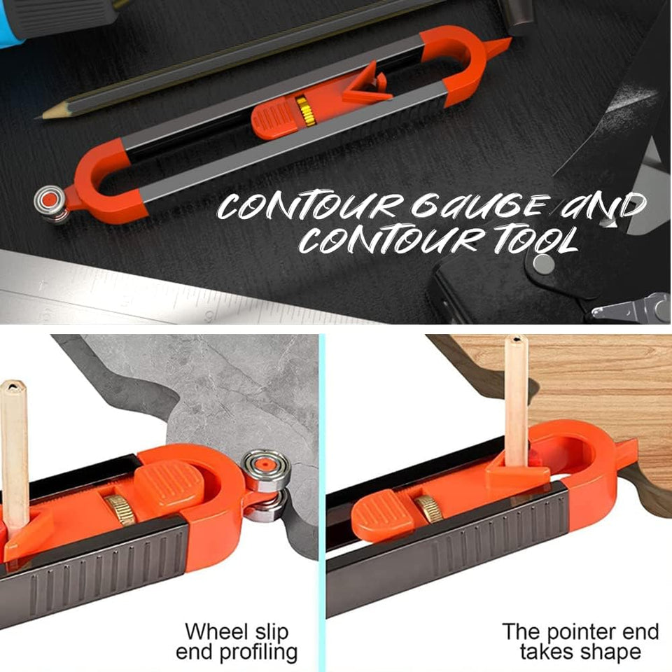 Adjustable Locking Profile Scribing Ruler