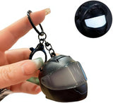 3D Mini Glowing Helmet Keychain